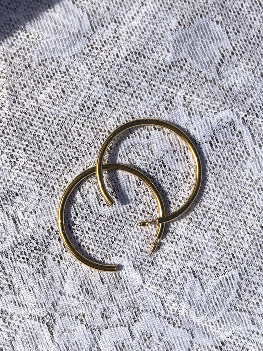 Large Gold Hoops